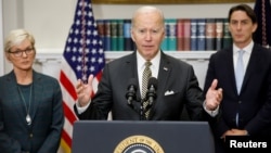 Predsjednik SAD Joe Biden obraća se u Bijeloj kući. (Foto: REUTERS/Jonathan Ernst)