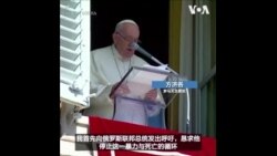 教宗呼吁普京停止暴力与死亡的循环