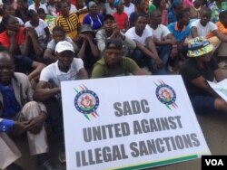 Anti-sanctions protest in Harare