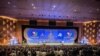 FILE - Senegalese President Macky Sall opened the eighth edition of the International Forum of Dakar on Peace and Security with a speech on Oct. 24, 2022. (Annika Hammerschlag/VOA)