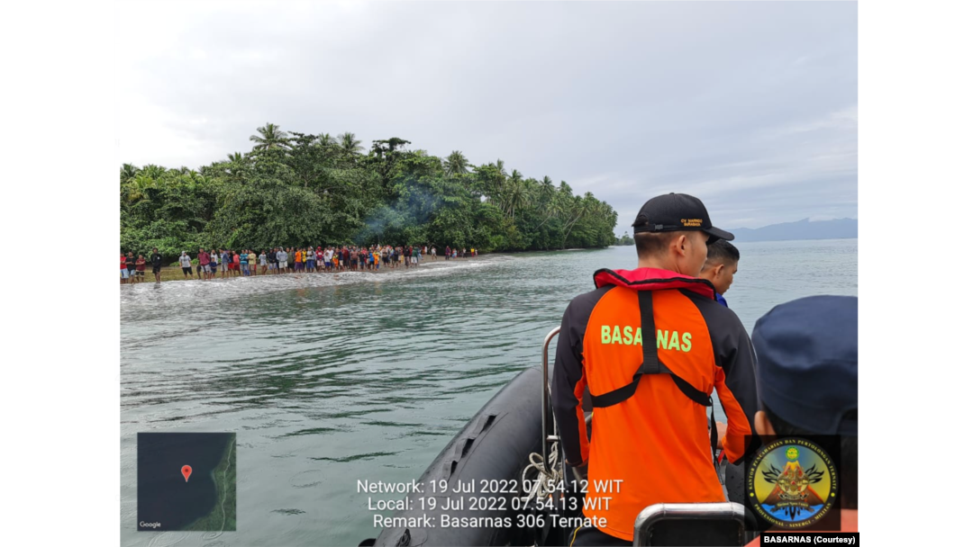 Proses pencarian Km Cahaya Arafah. (Foto: Courtesy/Basarnas)