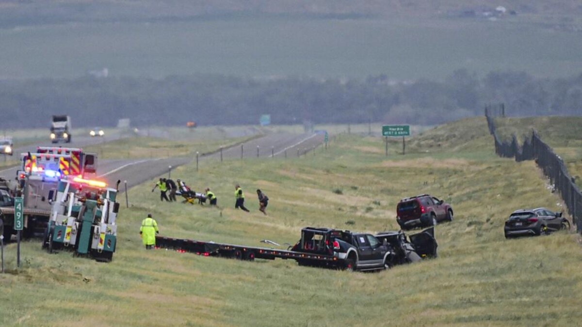storm causes chain crashes in Montana, six dead Archyde