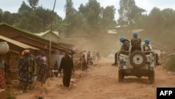 Le camp de déplacés de Kanyarucinya, géré par les autorités congolaises, abrite près de 17.500 personnes ayant fui les combats entre l'armée congolaise et les rebelles du M23.