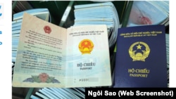Mẫu hộ chiếu mới của Việt Nam.