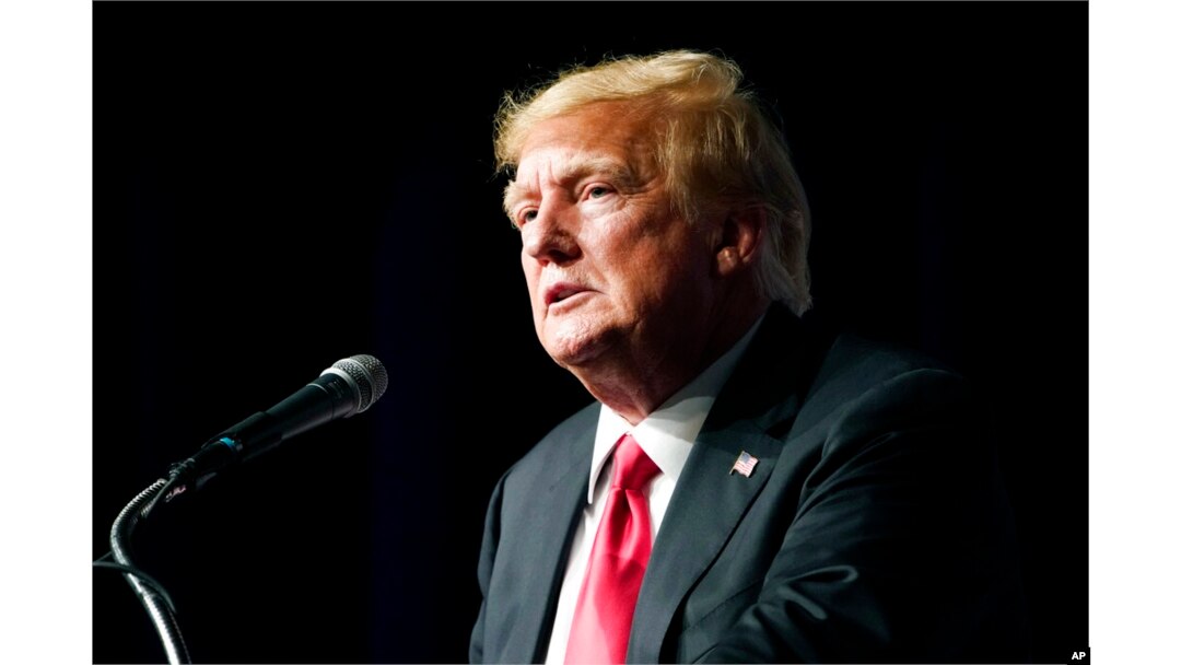 FILE - Former President Donald Trump speaks during an event July 8, 2022, in Las Vegas.
