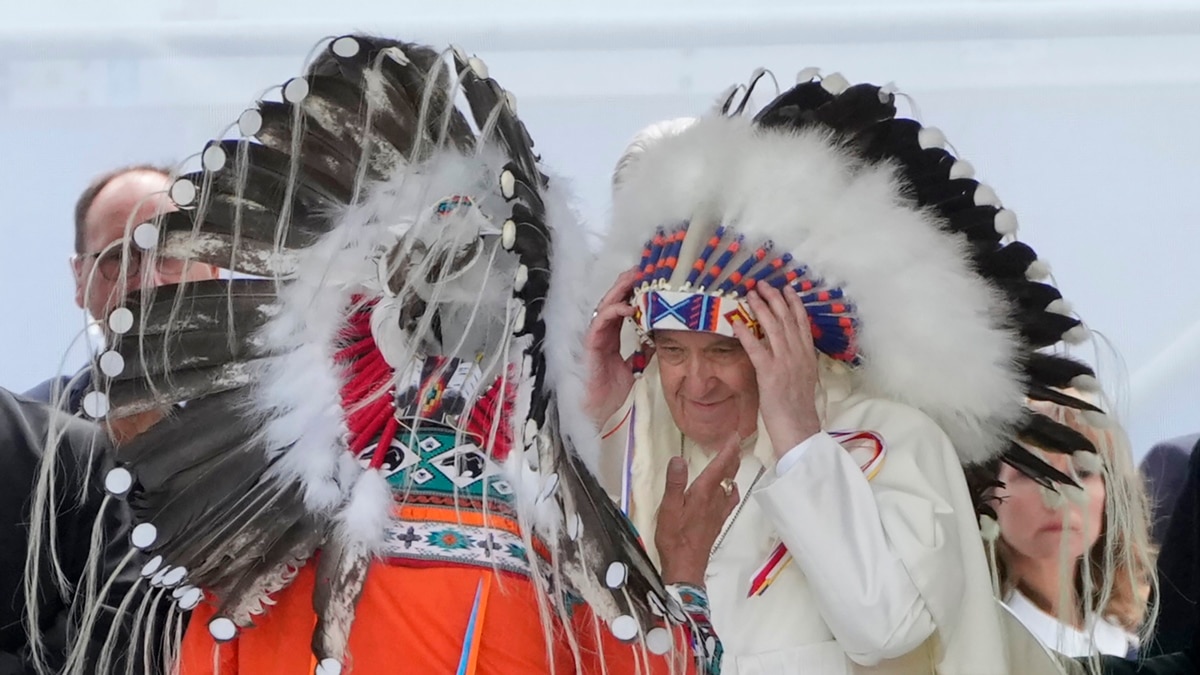 The Pope completes the first part of his tour of Canada