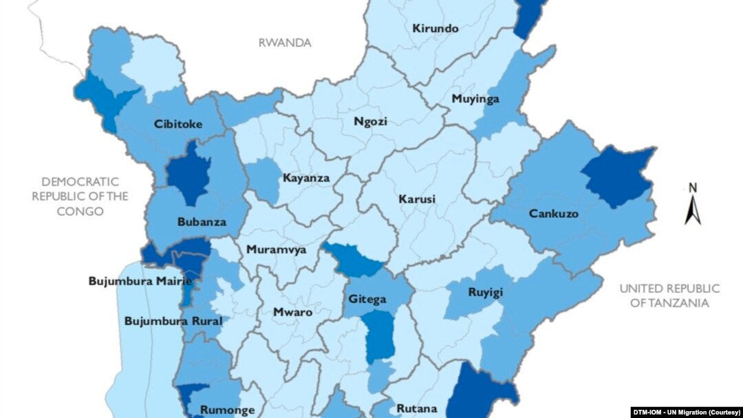 Ikarata yerekana ahaherereye intara ya Cibitoke