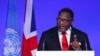 FILE - Malawi President Lazarus Chakwera speaks in Glasgow, Scotland, Nov. 1, 2021. Malawi’s main opposition party is pushing for Chakwera to resign because of the state of the country's economy.