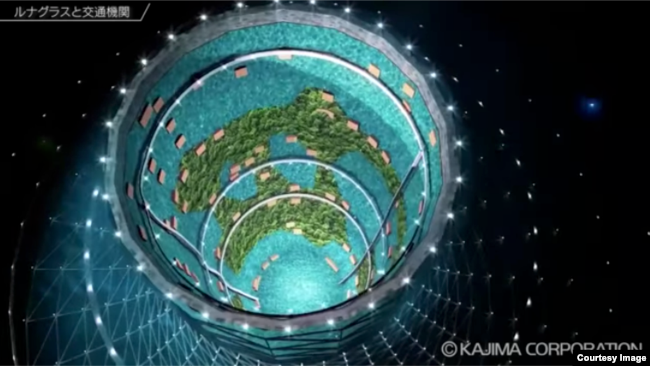 Researchers at Japan’s Kyoto University and engineers at Japanese building company Kajima are working on plans to recreate Earth’s level of gravity on the Moon and possibly Mars. (Image Credit: Kajima Corp./YouTube)