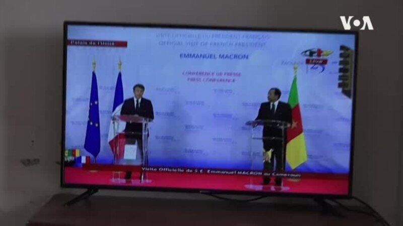 Macron au Cameroun: l'influence russe au coeur des enjeux