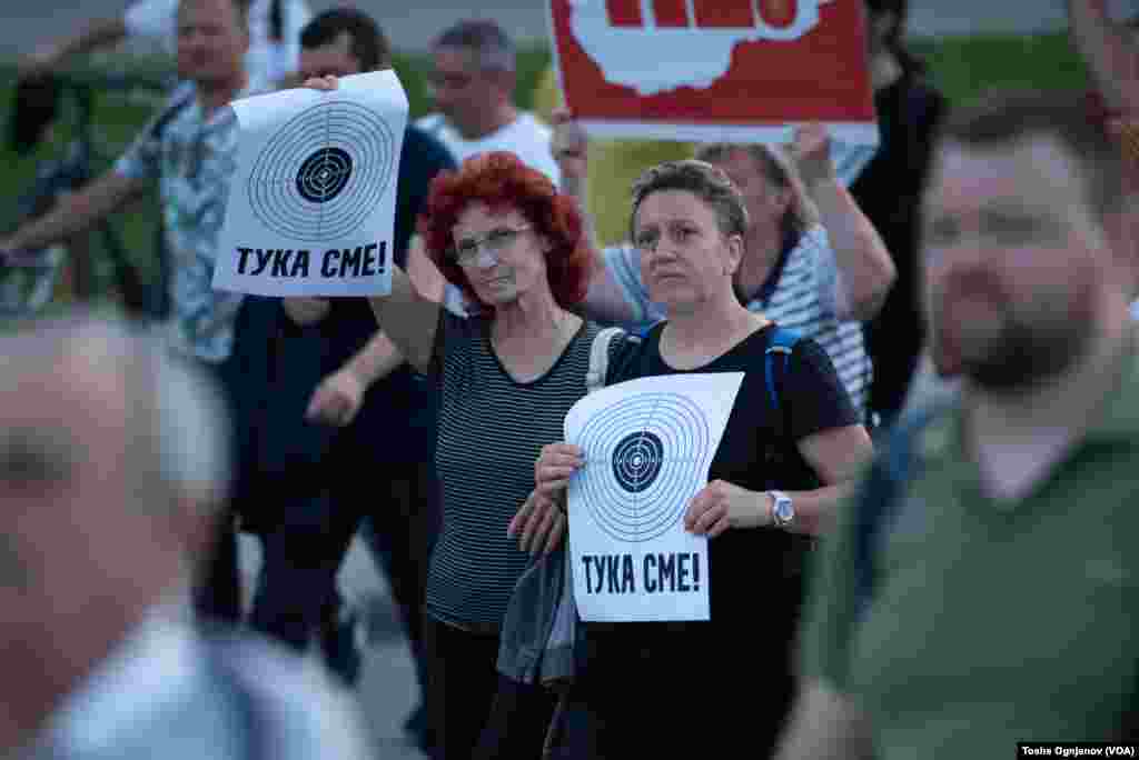 Ninth days of rallies in Skopje against the French proposal for start of EU negotiations, Skopje, North Macedonia