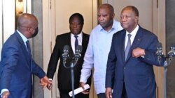 Bédié, Gbagbo et Ouattara se sont rencontrés pour une "décrispation" du climat politique