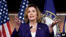 Speaker of the House Nancy Pelosi, D-Calif., speaks during a news conference July 29, 2022, at the Capitol in Washington. 