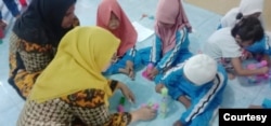 Sampah membiayai sekolah anak-anak usia dini di Bagan Deli, Belawan (Dokumentasi PAUD Fitri)