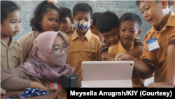 Kelas Inspirasi Yogyakarta menghadirkan pemanfaatan teknologi yang memotivasi siswa-siswi SD terkait profesi yang jarang mereka temui. (Foto: Meysella Anugrah/KIY)