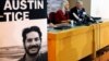 Marc y Debra Tice, los padres de Austin Tice, quien está desaparecido en Siria, hablan durante una conferencia de prensa, en el Club de Prensa en Beirut, Líbano, en 2018. 