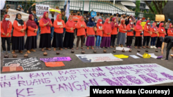 Sepanjang enam tahun penolakan, perempuan mengambil peran penting dalam perlawanan warga Wadas terhadap tambang. (Foto: Wadon Wadas)