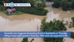 VOA60 America - US flooding kills at least eight in Kentucky