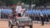 India's newly elected President Droupadi Murmu inspects guard of honor after taking her oath in New Delhi, July 25, 2022.