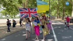 Londra'da Ukraynalılar'ın Protestosu