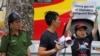 越南民众抗议中国在越南专属经济区勘测 遭警方驱散