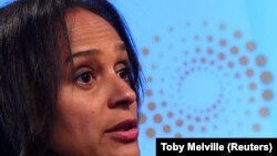 Isabel dos Santos, présidente de Sonangol, lors d'un événement Reuters Newsmaker à Londres, en Grande-Bretagne, le 18 octobre 2017.