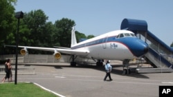 FILE - The Lisa Marie, pictured, is one of two jets once owned by the late Elvis Presley that will be put up for bids.