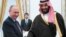 Russian President Vladimir Putin shakes hands with Saudi Deputy Crown Prince and Defence Minister Mohammed bin Salman during a meeting at the Kremlin in Moscow, Russia, May 30, 2017. 