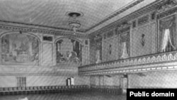 A view of the Roosevelt Hotel's Cinderella Ballroom as seen in a 1925 photo in Hotel Monthly magazine. (Public domain, courtesy of HathiTrust)