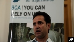 Ahmad Khalid Fahim, direktur program Komite Swedia untuk Afghanistan (SCA) saat diwawancarai The Associated Press di Kabul, Afghanistan, 17 Juli 2019.