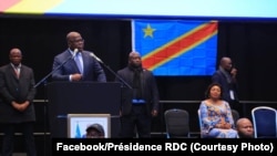 Président Félix Tshisekedi na bokutani na diaspora ya RDC, na Londres, Grande-Bretagne, 19 janvier 2020. (Facebook/Présidence RDC)