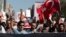 Demonstrators shout slogans during an anti-government protest in Istanbul's Kadikoy district Sept. 15, 2013.