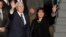 U.S. Vice President Mike Pence and his wife Karen wave as they landed at Tel Aviv airport Sunday, Jan. 21, 2018. Pence will pay a three day visit to Israel.