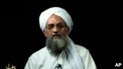 FILE - This frame grab from video shows al-Qaida's leader Ayman al-Zawahri in a videotape issued Saturday, Sept. 2, 2006.