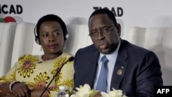 Le président sénégalais Macky Sall à la huitième Conférence internationale de Tokyo sur le développement de l'Afrique (TICAD) à Tunis, Tunisie, le 28 août 2022. 