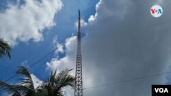 An antenna of a station canceled in Nicaragua this week.  Photo Voice of America