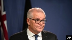 Mantan PMAustralia Scott Morrison di Sydney, Rabu, 17 Agustus 2022. Morrison membela keputusannya untuk secara diam-diam mengangkat dirinya sendiri ke lima peran menteri saat masih menjadi PM. (Gambar AAP/Flavio Brancaleone)