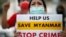 FILE - Myanmar citizens protest against the military coup in front of the U.N. office in Bangkok, Thailand, Feb. 17, 2021.