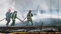 Autoridades investigan el incendio de un barco carguero en el Puerto Newark 