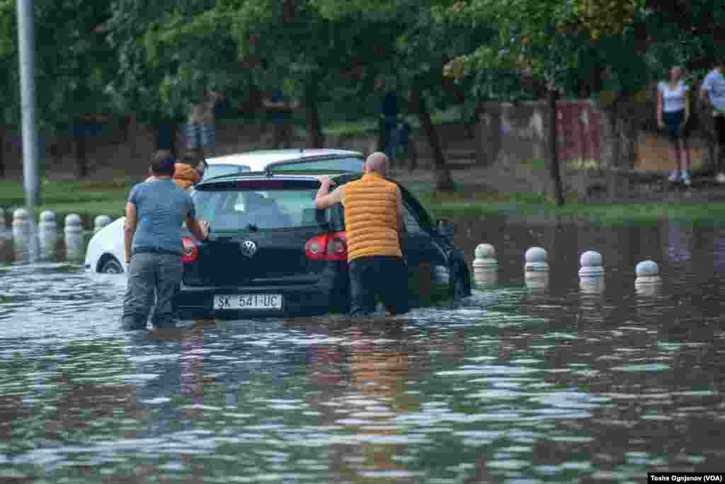 Severe storm hit Skopje