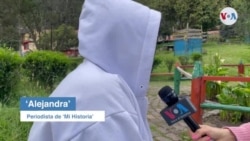 'Alejandra', periodista del proyecto juvenil 'Mi Historia' en Colombia