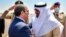 FILE - UAE President Sheikh Mohamed bin Zayed al-Nahyan meets Egyptian President Abdel Fattah al-Sisi upon arrival in Alamein, August 21, 2022. Courtesy image : UAE's Ministry Of Presidential Affairs