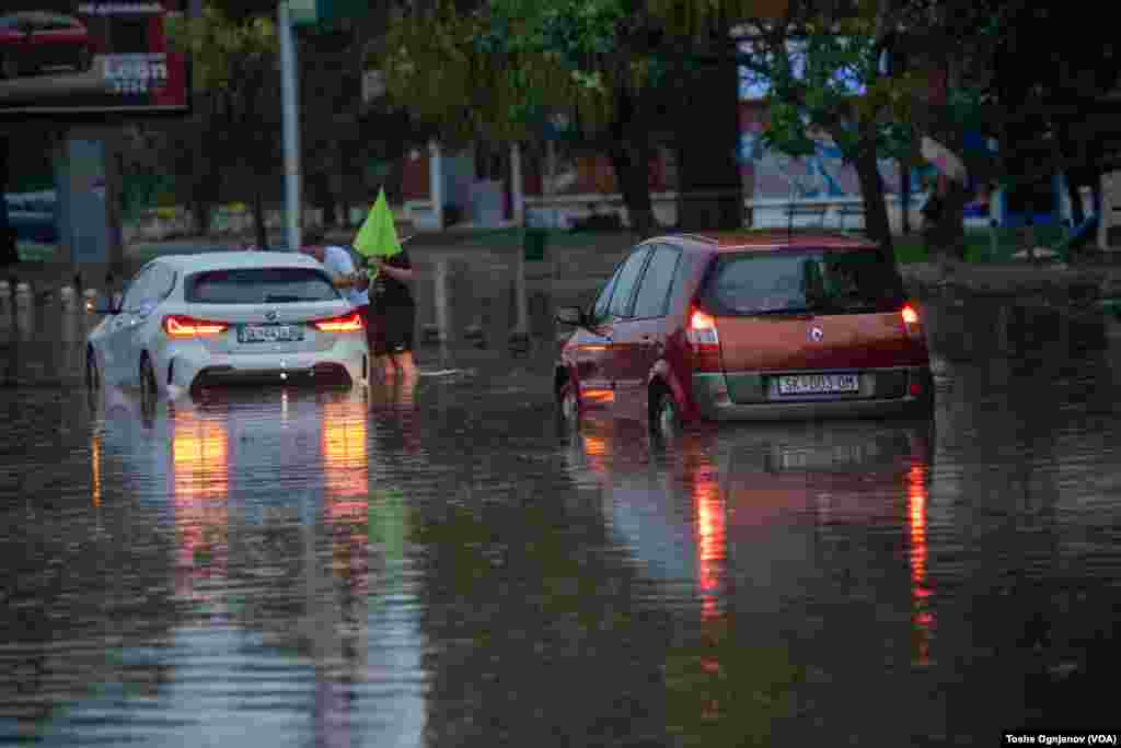 Severe storm hit Skopje