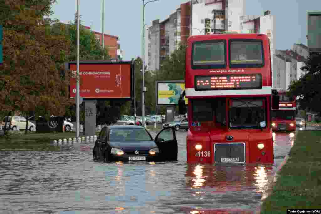 Severe storm hit Skopje