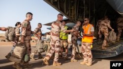 Les troupes françaises partent de Gao au Mali, fin juin 2022.