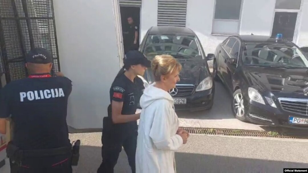 Privođenje Verice Maraš u SDT (Foto: RTCG)