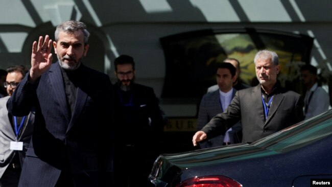 Iran's Chief Nuclear Negotiator Ali Bagheri Kani leaves the Palais Coburg, the venue where closed-door nuclear talks take place in Vienna, Austria, Aug. 4,2022.