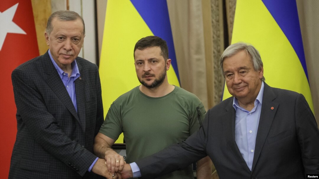 Turkiya, Ukraina va BMT rahbarlari Lvovda uchrashmoqda, 18-avgust, 2022-yil
