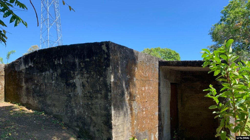 在所罗门群岛瓜达尔卡纳尔省美军建的防空洞。（美国之音莉雅）(photo:VOA)