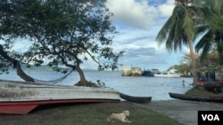 FILE - Deserted ships at the deep water port in Tulagi, Central Province, Solomon Islands.